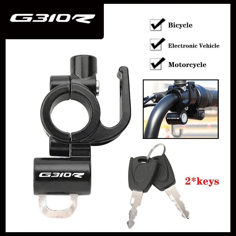 

Для BMW G310GS G310R G 310 GS G 310 R G310 GS/R 2023-2024 аксессуары для мотоциклов с ЧПУ алюминиевый замок для шлема противоугонный шлем