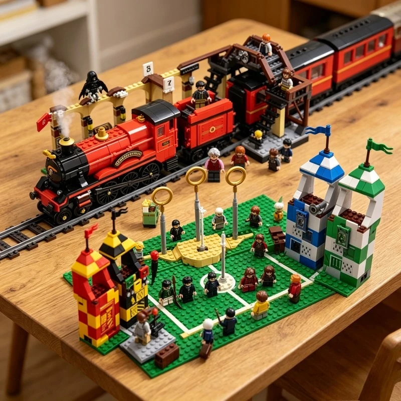 Конструктор MOC: Модель поезда для игры в квиддич, идеальный подарок на день рождения (art.: 3920da3928411) - 3920da3928411