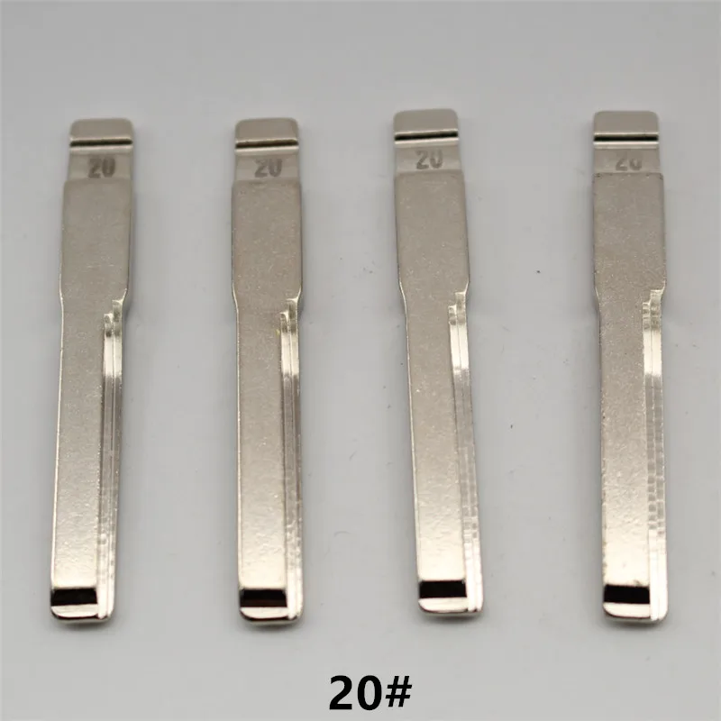 

FLYBETTTER OEM 50Pcs 20# Metal Uncut Flip KD Remote Key Blade For Benz Mid Slot