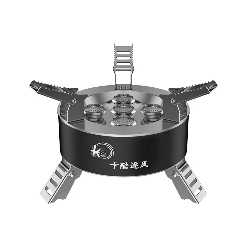 12800W Outdoor portable camping windproof stove gas stove liquefied gas stove high-power gas stove