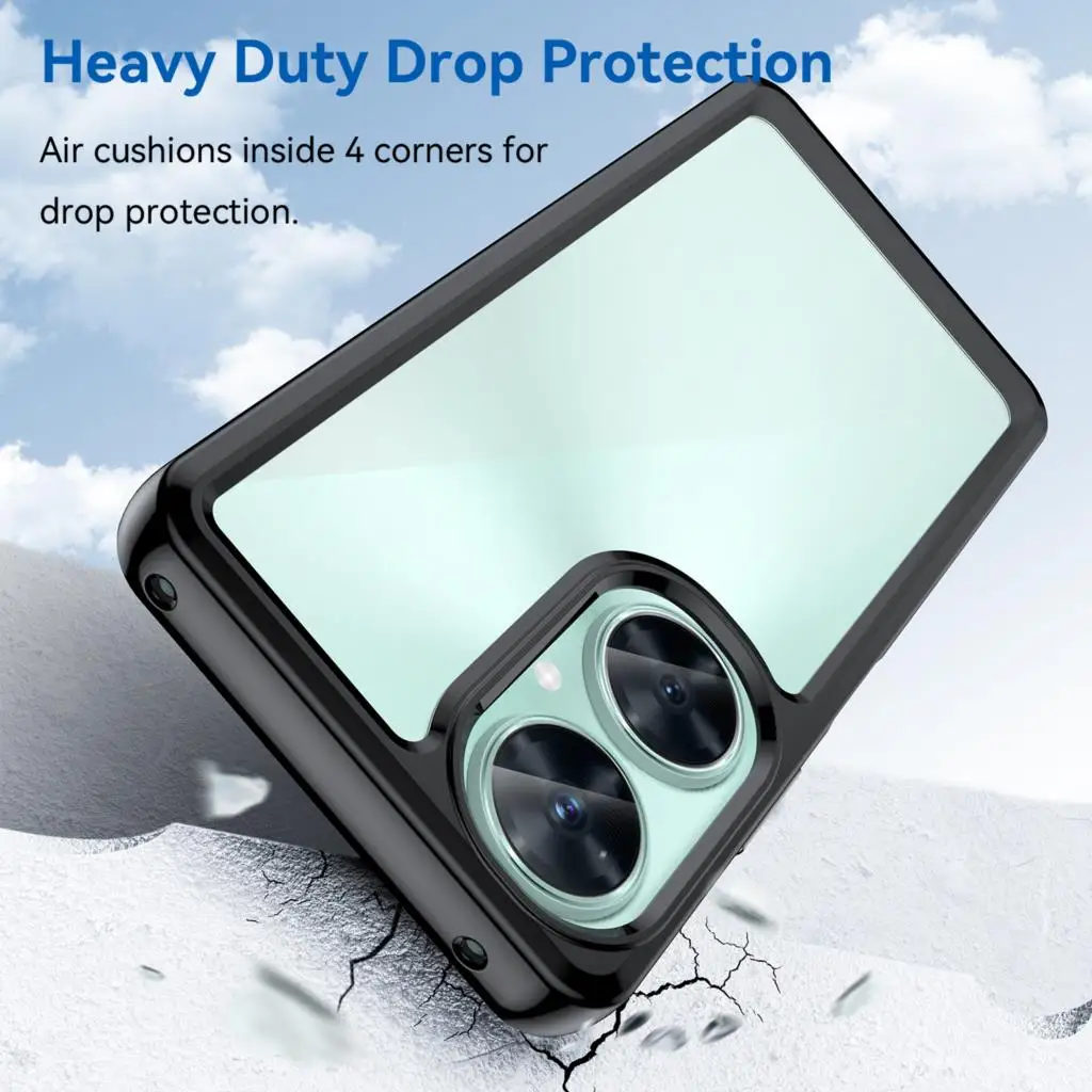 For Huawei Nova 11i Clear Case Nova 11i 11 Pro Cover Coque Fundas Hard Translucent Soft Frame Phone Bumper For Huawei Nova 11i