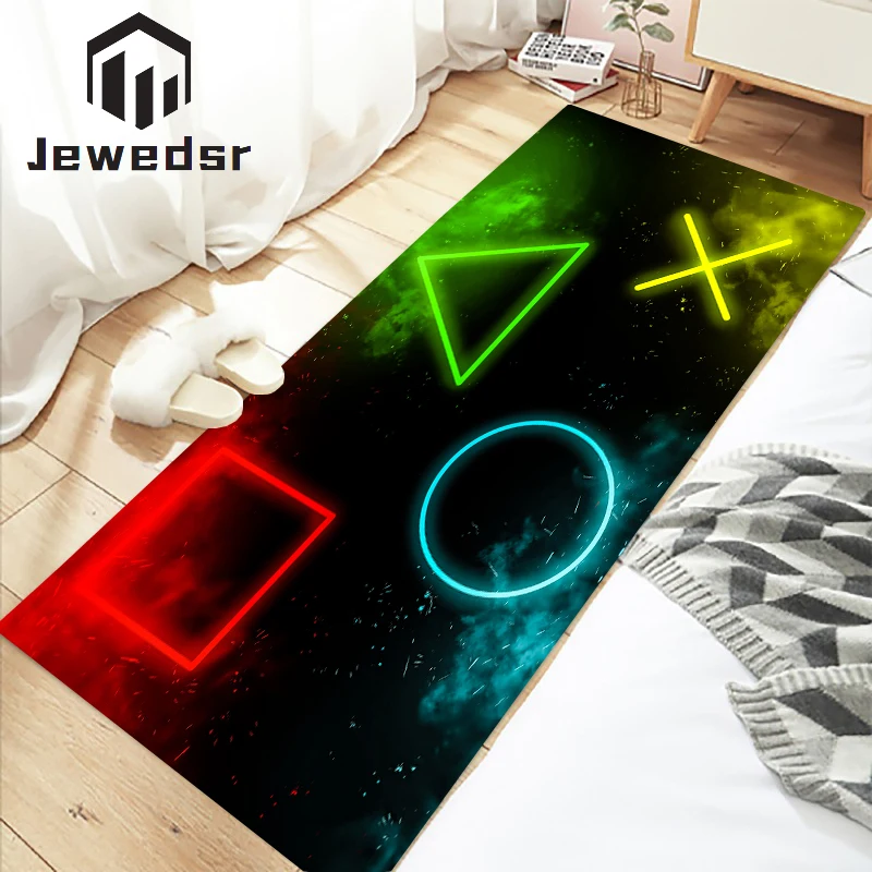 

Floor Carpet Squid Game Neon Lights Rugs Living Room Bathroom Mat Home Kitchen Mats Bedroom Doormat Entrance Door Rug Bath the