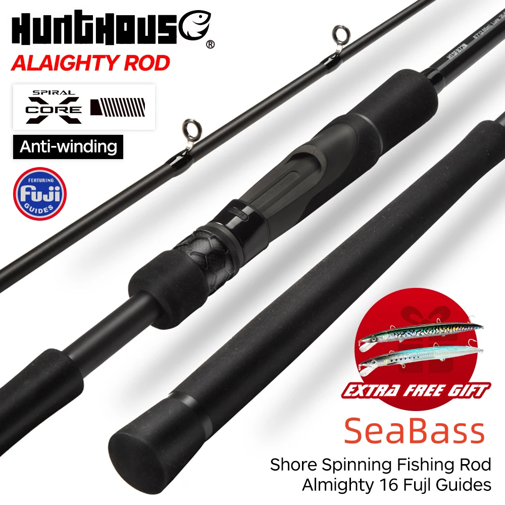 Hunthouse Seabass Shore Spinning Jigging Рыболовная удочка 2.65m 3m Кольцо Fuji Duide