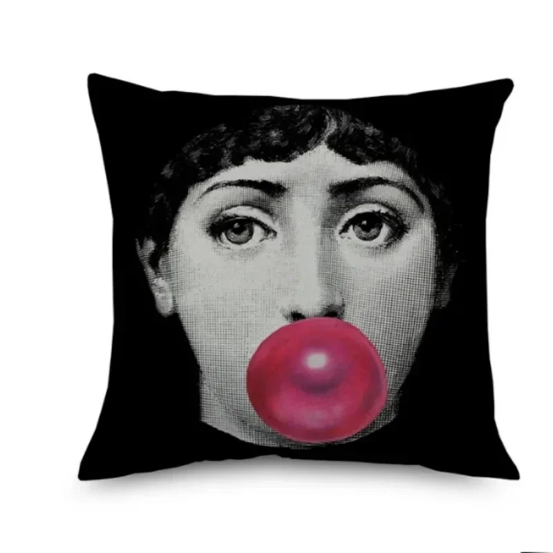 

Льняная декоративная наволочка 45x45 см