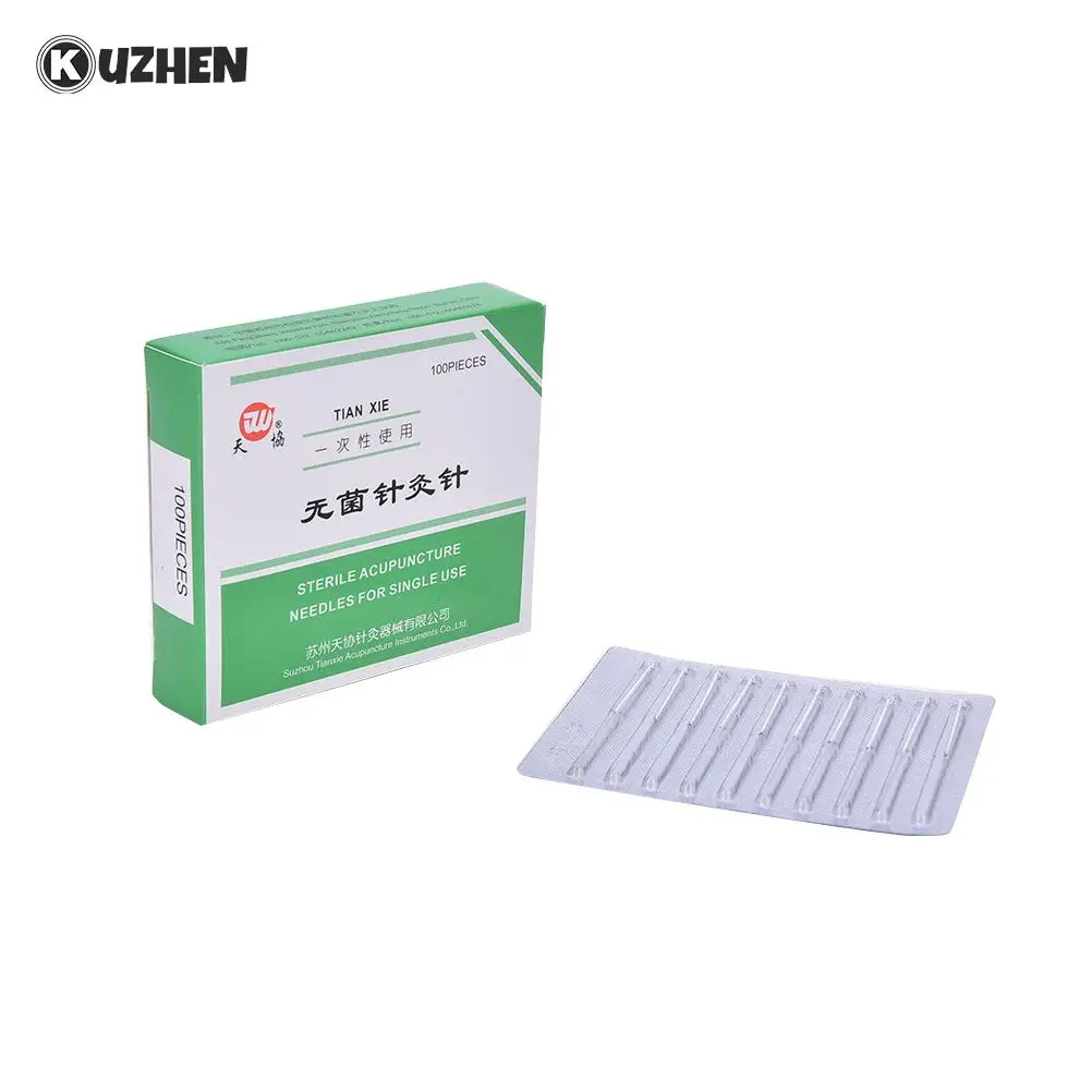 

100 шт./лот, из нержавеющей стали, иглы для массажа красоты, Аутентичные иглы для акупунктуры, 25 мм x 0,25 мм, забота о здоровье