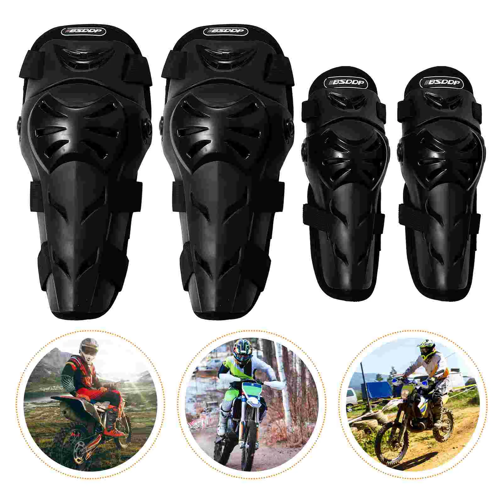 

1 Set Protective Gear Riding Knee Pads Elbow Pads Motorcycle Limbs Protector