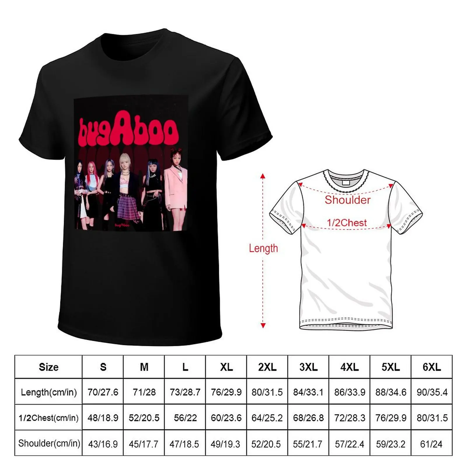 Фото Футболка bugAboo - kpop, хлопковая футболка с короткими рукавами для активного спорта №2
