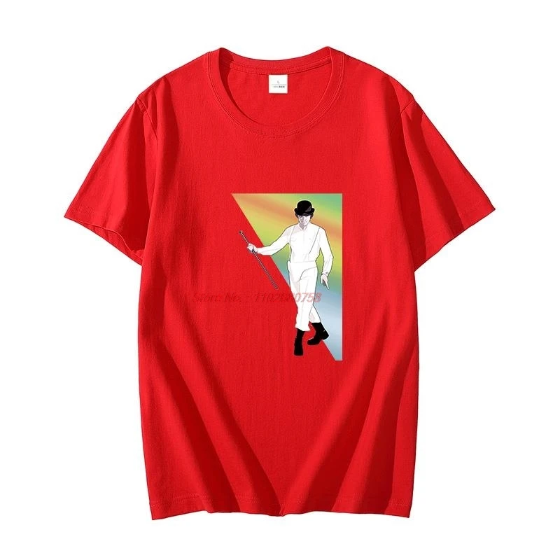 A Clockwork Orange Alex Droogs Ultraviolence Kubrik Korova Milk Uhrwerk Летняя хлопковая футболка с рисунком