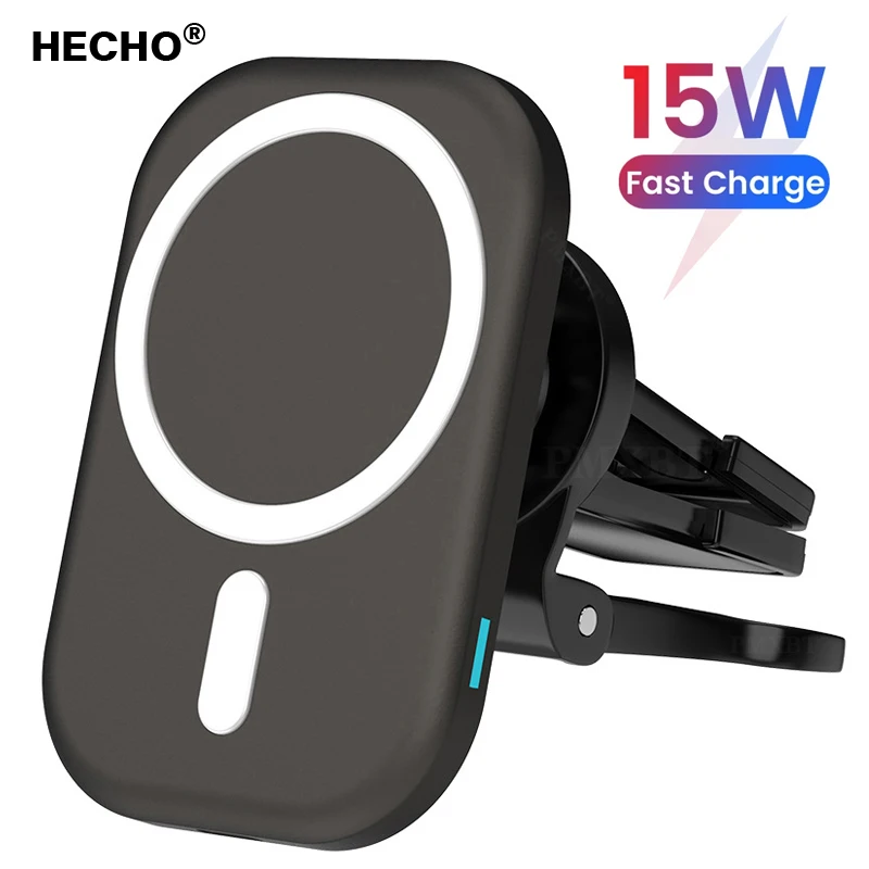 

Magnetic car mount wireless charger 15W For iPhone 12 Pro Max Safe Wireless Charging Phone Holder Stand For iPhone 12 Mini
