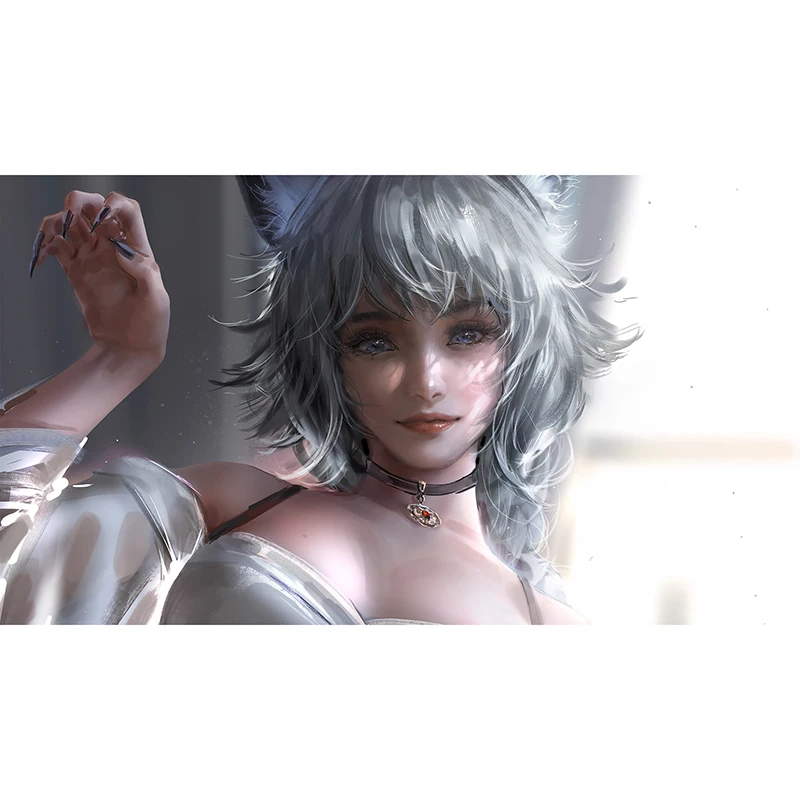 

Коврик для мыши Catgirl с принтом на заказ, игровой коврик для настольных игр MGT MTG TCG gcc PKM