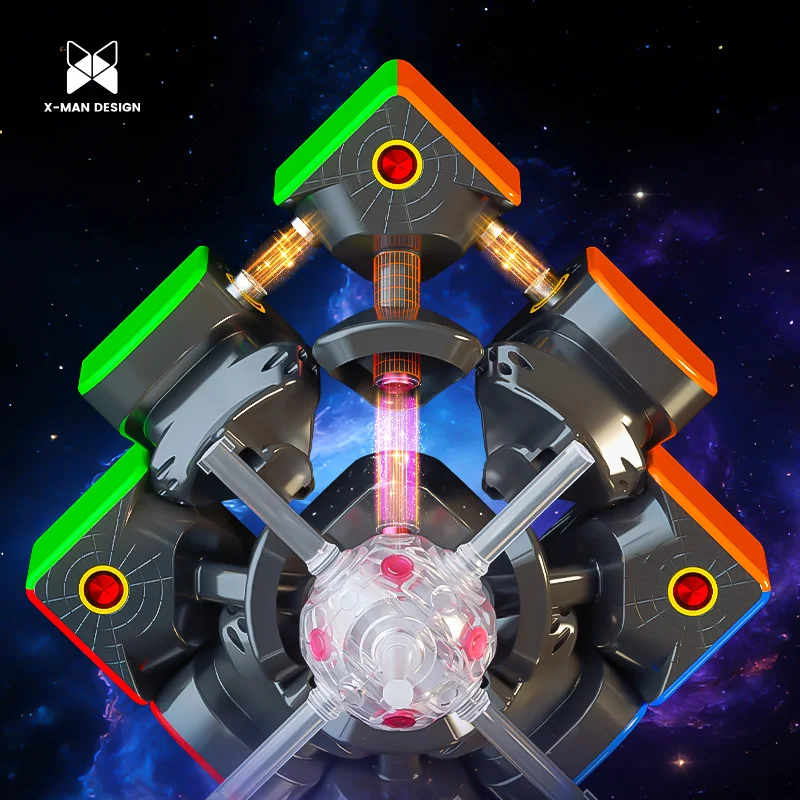 Фото [SaoCube] QiYi X-Man Tornado V3M Премиальный флагманский магнитный скоростной кубик 3x3 с УФ-покрытием, совместная коллекция Qiyi SaoCube, головоломка Tornado №4