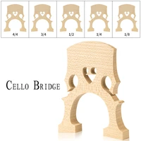 assorted elementary maple wood 44 34 12 14 18 acoustic cello bridge heart shape bridge french style cello parts accessories