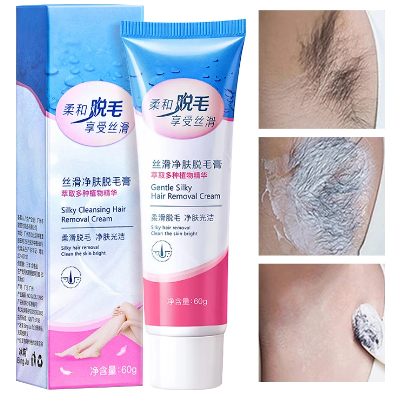 

Painless Hair Removal Cream Permanent No Residue Depilatory Cream Men Woman Leg Hair Arm Hair Private Part Underarm Hair Removal