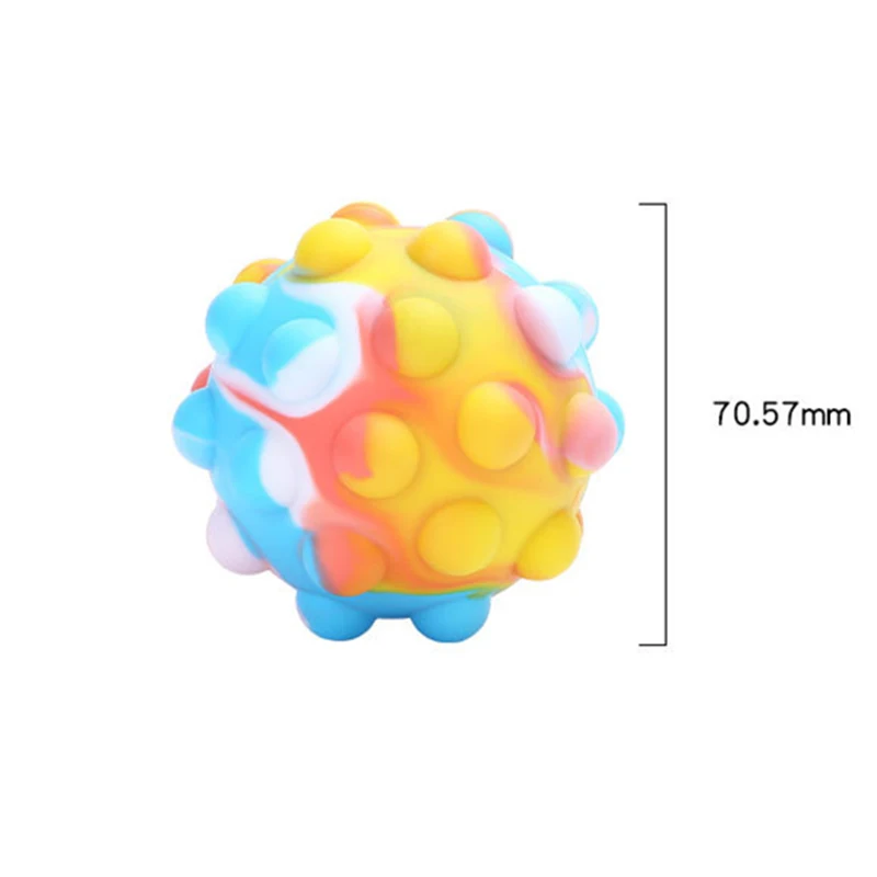 Новые стили Pushit 3D антистрессовый Радужный шар кавайные игрушки Снятие