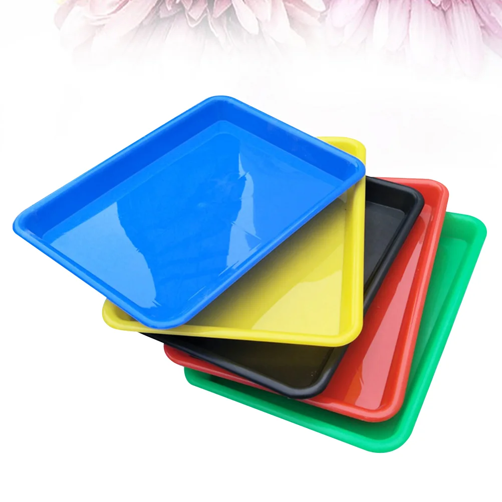 

Tray Organizer Trays Holder Serving Cup Craft Dessert Multicolor Activity Platters Plate Towel Appetizer Large Tea Breakfast