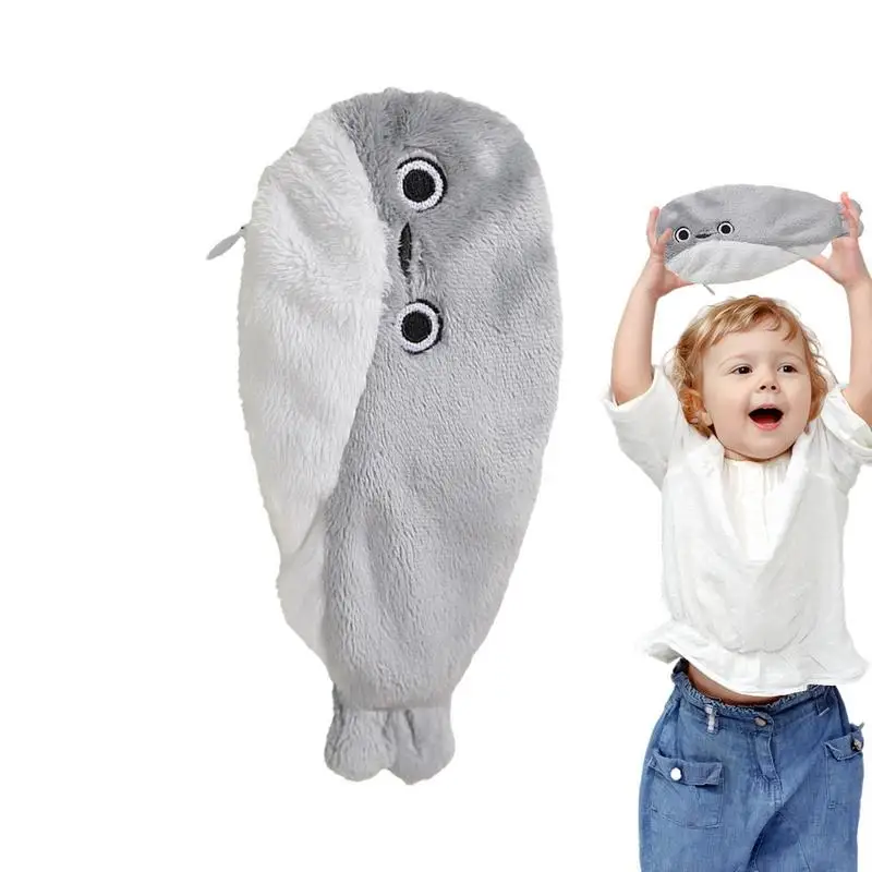 

Плюшевая игрушка-Рыбка, пищалка, мешковатая Подушка для детей, имитация плюшевой куклы, мягкая игрушка-животное