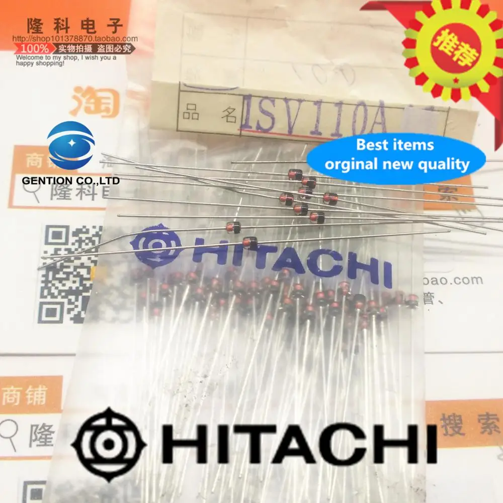 

10 шт. 100% Новый оригинальный 1SV110A высокочастотный варисторный диод VHF ISV110A DO-34 Оригинальный ЖК-телевизор