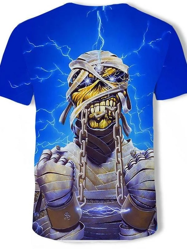 

3d t shirt summer horror tshirt 3d male fashion t-shirts street hip-hop style tops&t summer hot-sale metal printing