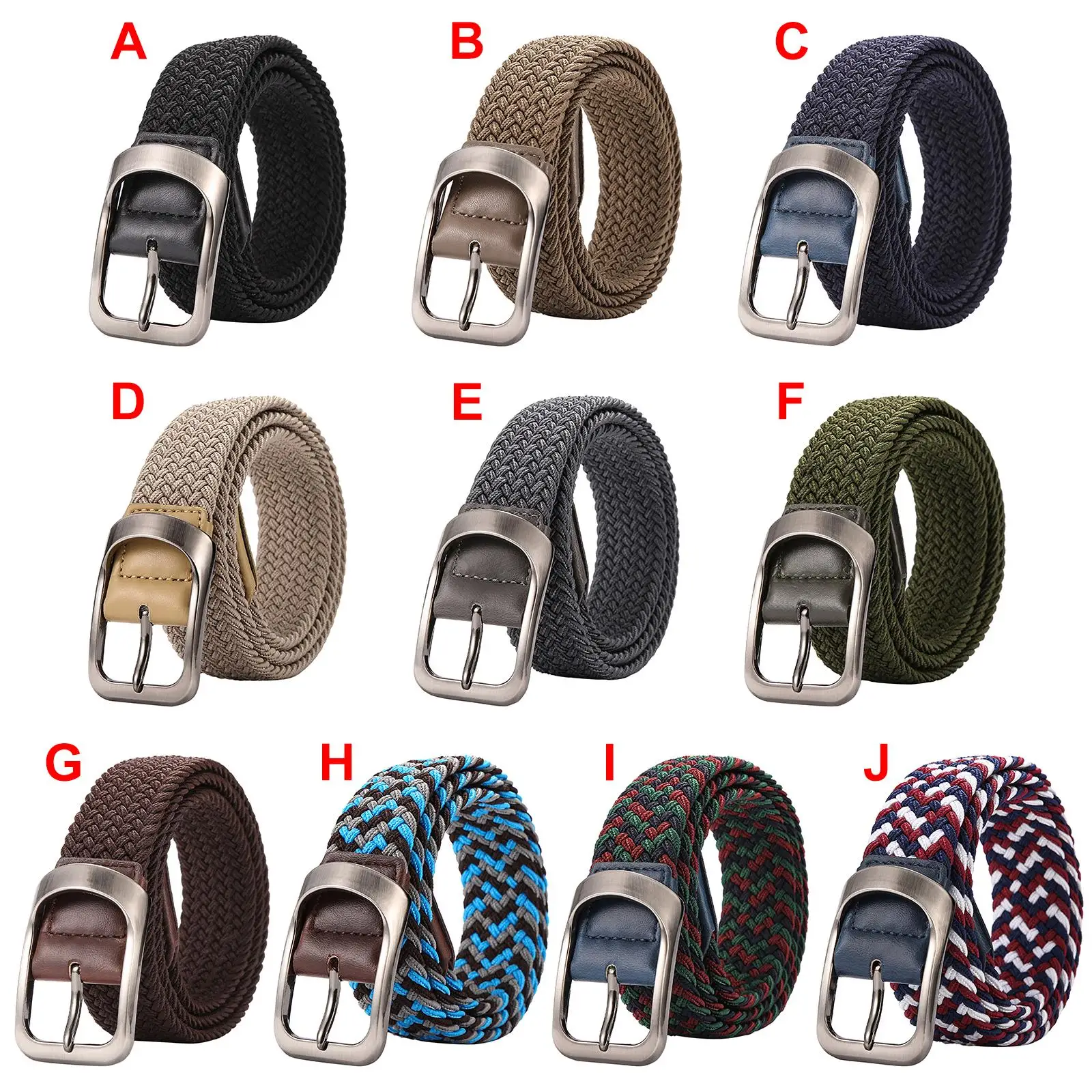 

Belt for College 41.33 inch with Covered Leather Buckle for Men/Women/Junior