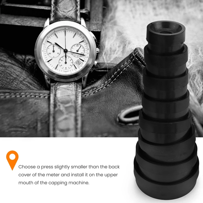 Desktop Watch Case Press 18 Dies Watch Front Back Case Cover Screw Press Presser Close Watchmakers Repair Kit Tools