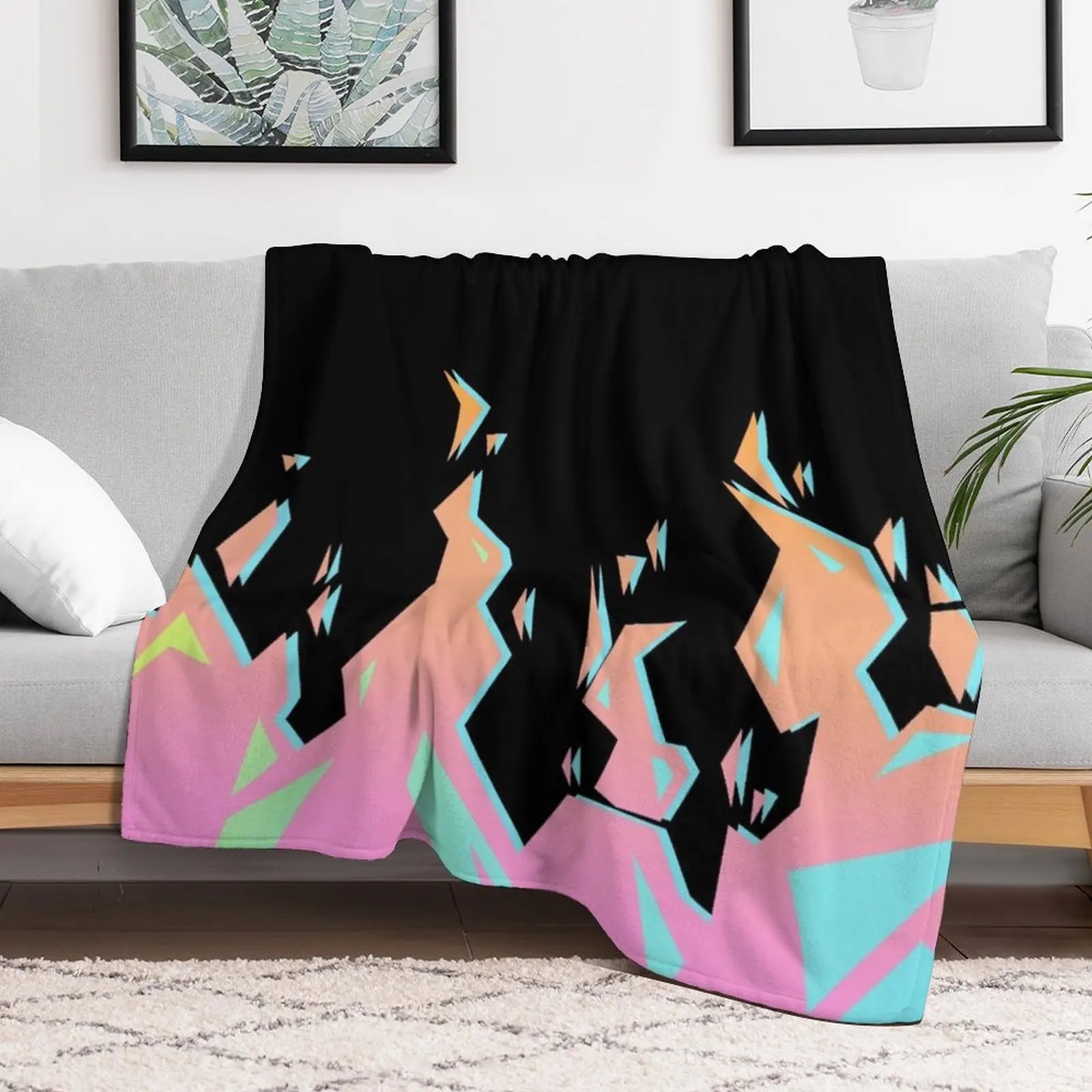 Одеяло Promare Burnish Flames на заказ лохматое винтажное одеяло из манги