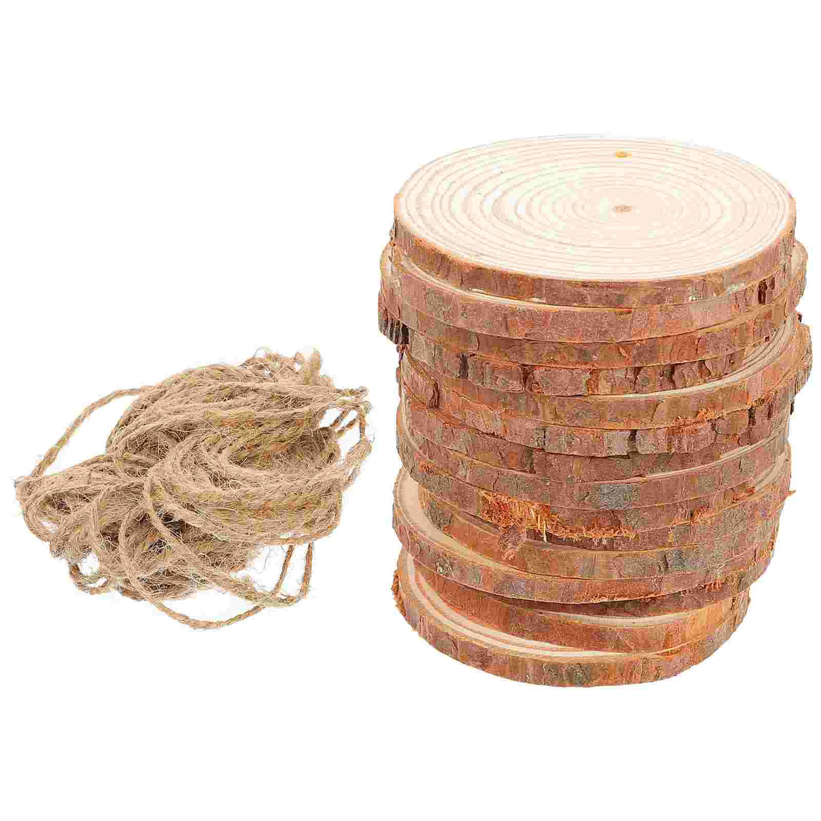 

30 шт. креативные пустые ломтики, деревянные подвесные Ломтики для украшения рождественской вечеринки «сделай сам»