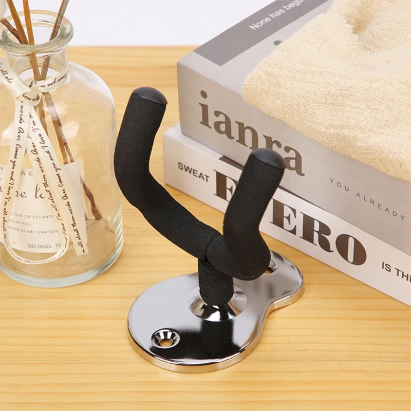 

Guitar Wall Mount Hanger, Alloy Guitar Hanger, Guitar-Shaped Guitar Wall Hanger, Guitar Holder Stand for Electric Guitar Part