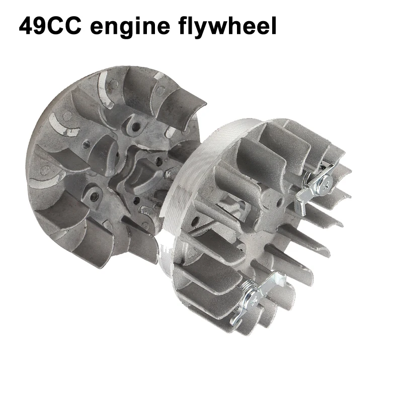 

Магнитный маховик для мотоцикла, заднее колесо, задний Пуск, для двигателя 49 куб. См, карманный мини-мотоцикл, квадроцикл