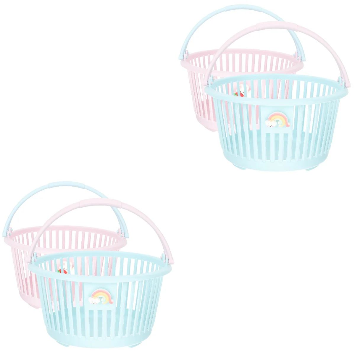 

4 Basket Desktop Basket Desktop Organizer Sundries Storage Baskets