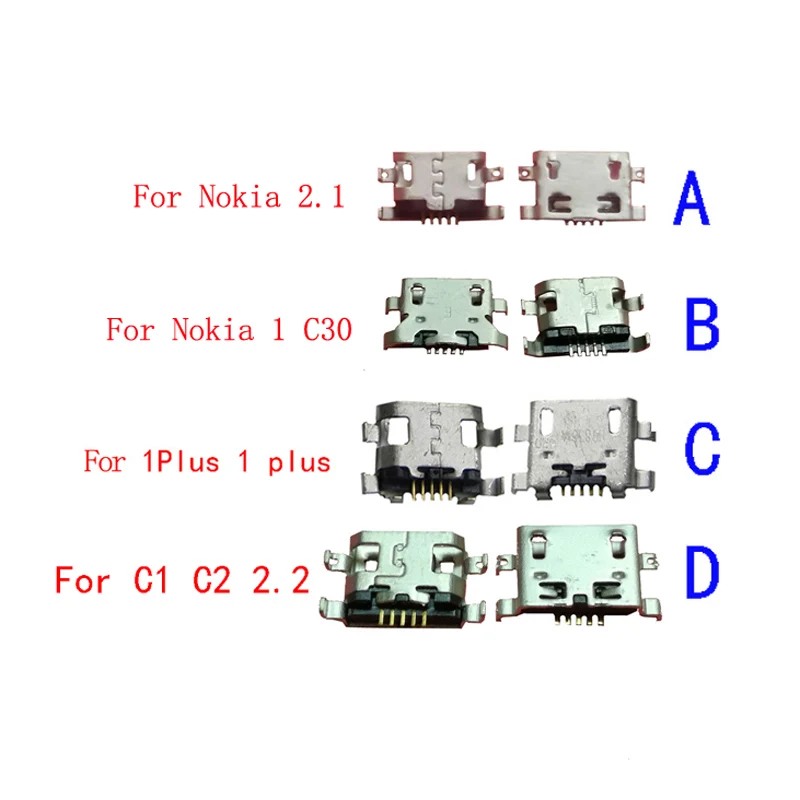 10 шт. Usb зарядное устройство Micro Charging Doct порт Разъем для Nokia 1 Plus 3 C1 C2 2 + C3 TA-1080 разъем