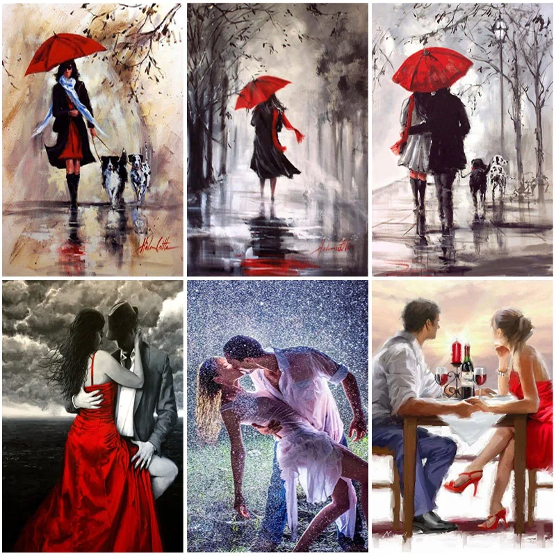 

DIY Lover Couple 5D Diamond Painting Full Round Drill Resin Cartoon Diamont Embroidery Cross Stitch Mosaic Art Home Decor