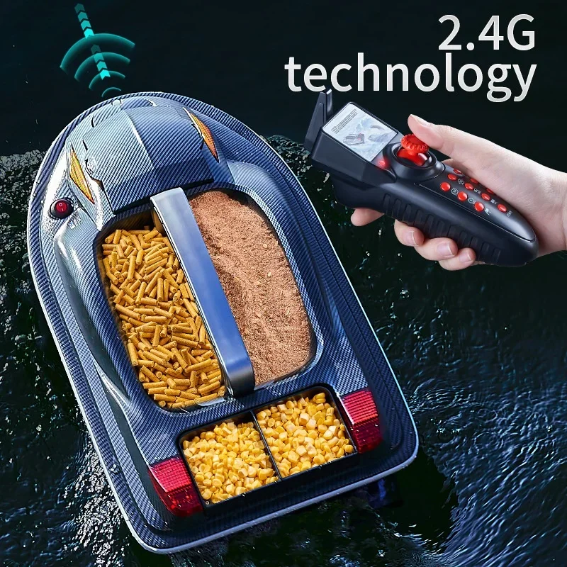 Hj817 Лодка с приманкой дистанционным управлением большая 3 бункера