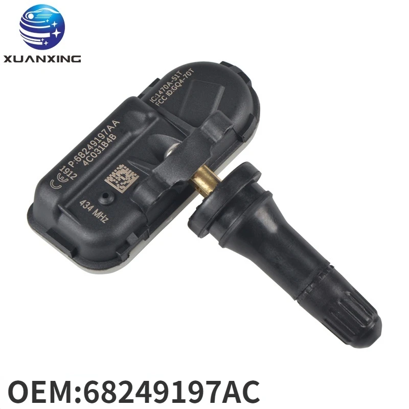 

68249197AC TPMS Tire Pressure Sensor Monitoring System 434MHz High Quality For 2014-2021 Jeep Dodge Ram