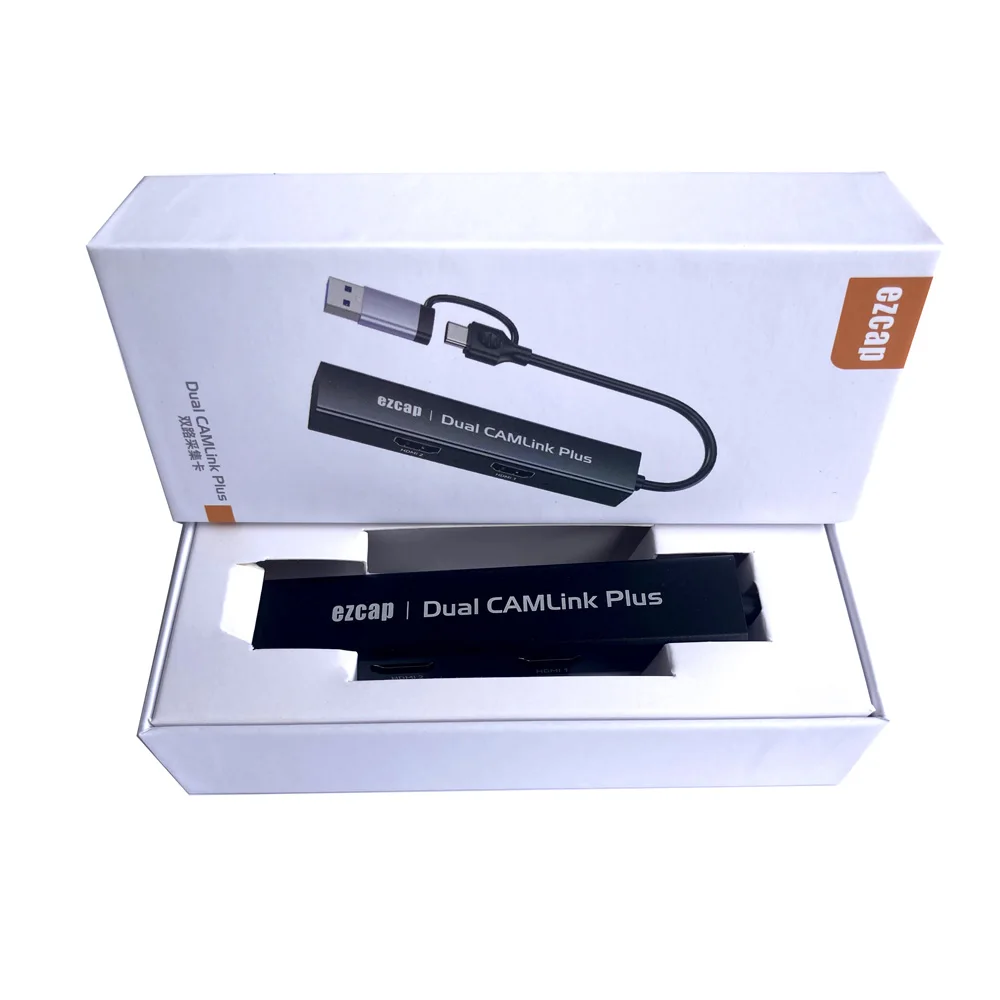 EzCAP316 Dual CamLink Plus 2 Карта видеозахвата HDMI — UVC Type-C USB3.0 для ОС Windows/MAC/linux/Android.