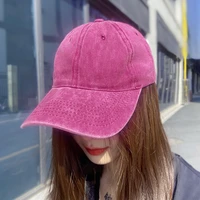 new summer fashion personality solid color washed cowboy man woman motion beach outdoors adjustable hip hop baseball cap