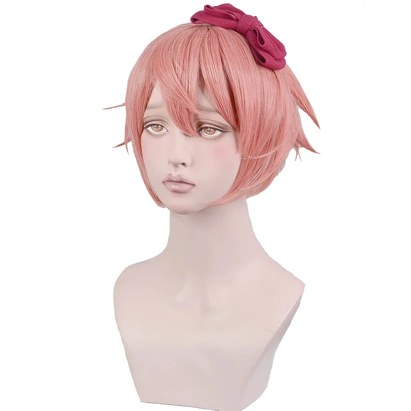 Высококачественный парик для косплея Сайори из Doki Literature Club, короткий, розовый, термостойкий, синтетический, Anim6,b'8\j'7 (art.: 3920dafd49385) - 3920dafd49385