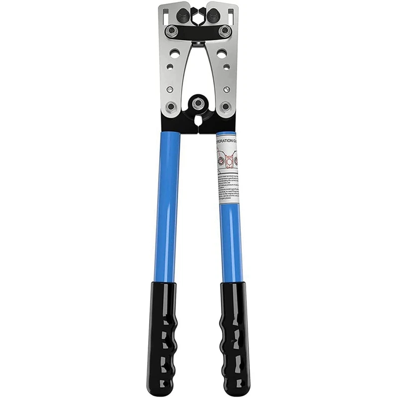 

Battery Cable Lug Crimping Tool For AWG 8 6 4 2 1/0 Heavy Duty Copper Wire Lugs