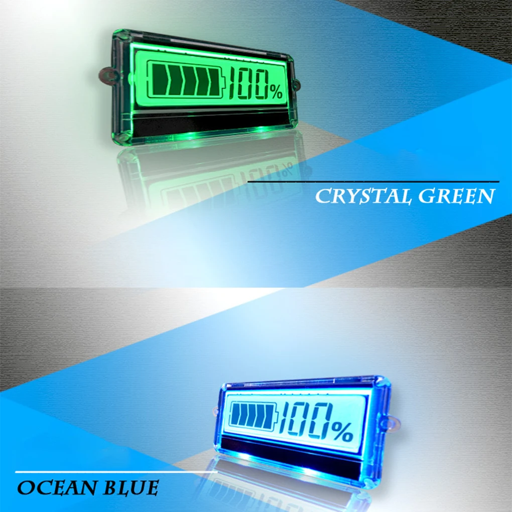 

Индикатор заряда батареи TH01, прочный ЖК-дисплей, простой прозрачный, прочный, голубой, аксессуар для электроники