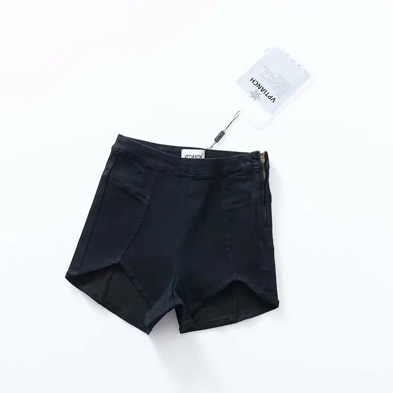 2021 Female High Waist Slim Sexy Mini Petal Short Jeans Summer Vintage Brand Casual Street Trendy Washed Denim Skinny Hot Pants