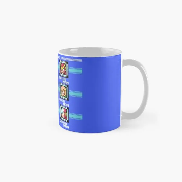 

Mega Man 2 Stage Select Classic Mug Drinkware Image Picture Handle Round Coffee Tea Simple Gifts Photo Printed Cup Design