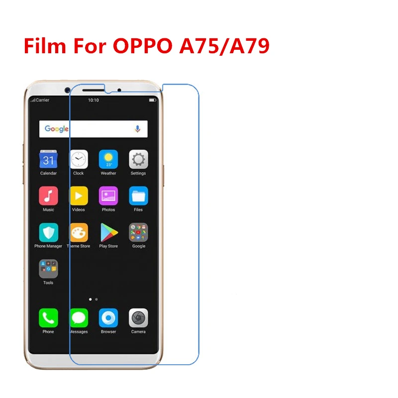 1/2/5/10 шт. ультратонкая прозрачная защитная пленка для HD ЖК-экрана с тканевой пленкой для очистки для OPPO A75/OPPOA79.