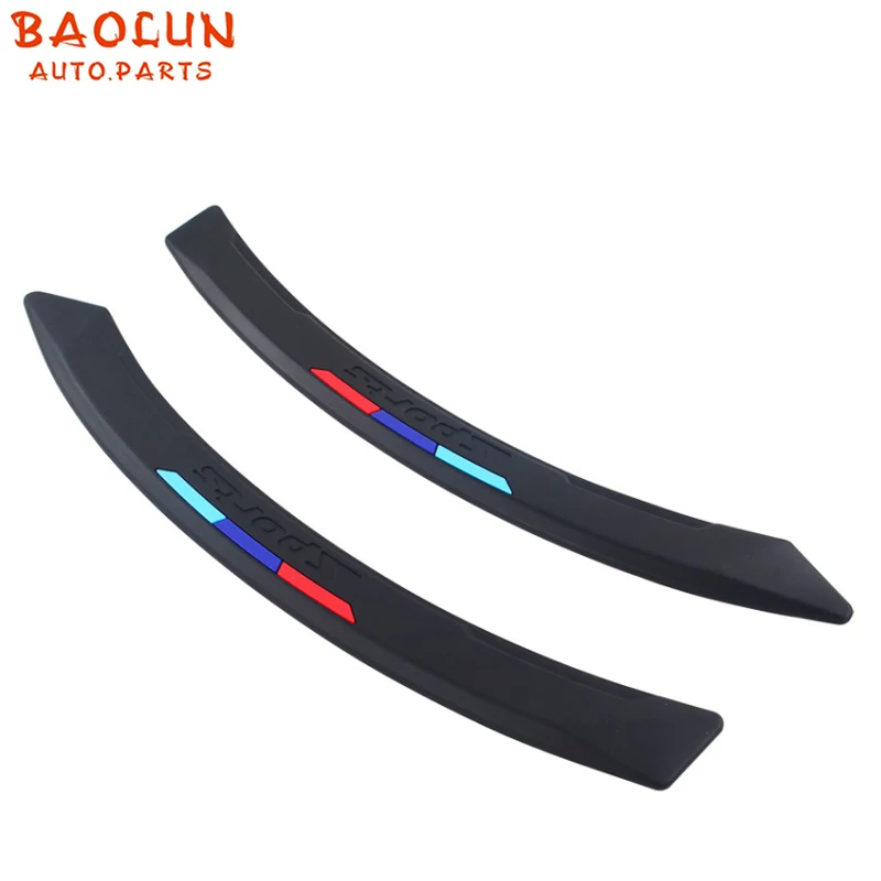 

BAOLUN 2Pcs 390MM Universal Car Fender Flares Arch Wheel Eyebrow Protector Mudguards Waterproof Stickers Black