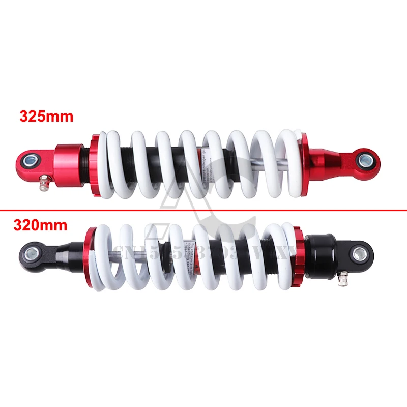 

320 мм 325 мм амортизатор Регулируемый демпфирующий высокопроизводительный пружинный распорный амортизатор для мотоцикла от 50 до куб. См мотовездехода карта