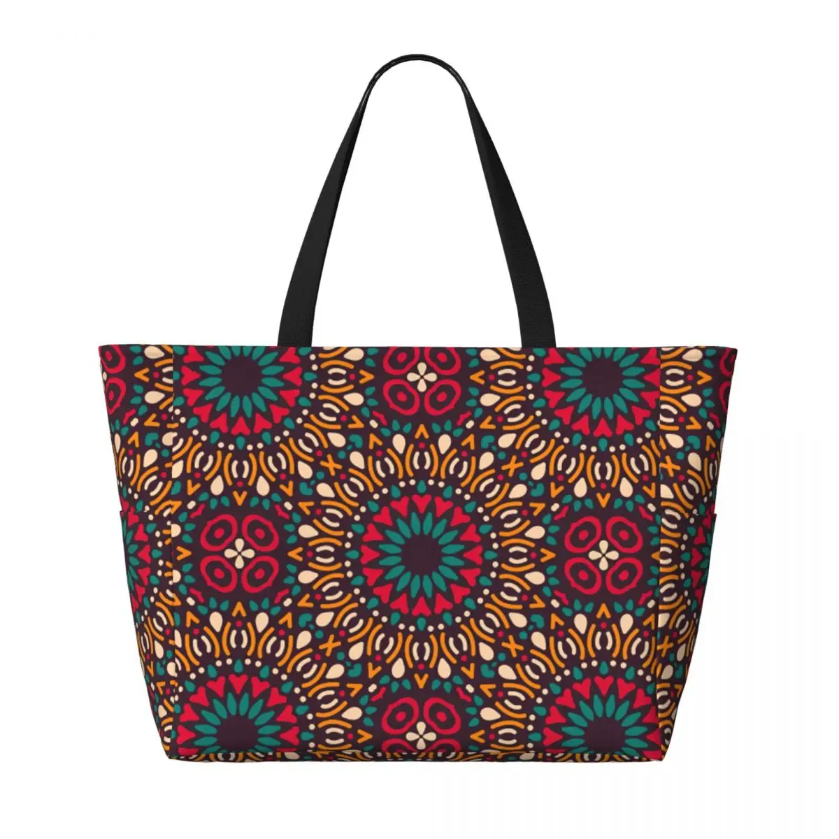 Пользовательский Kitenge анкарская пляжная сумка-тоут для женщин Африканский