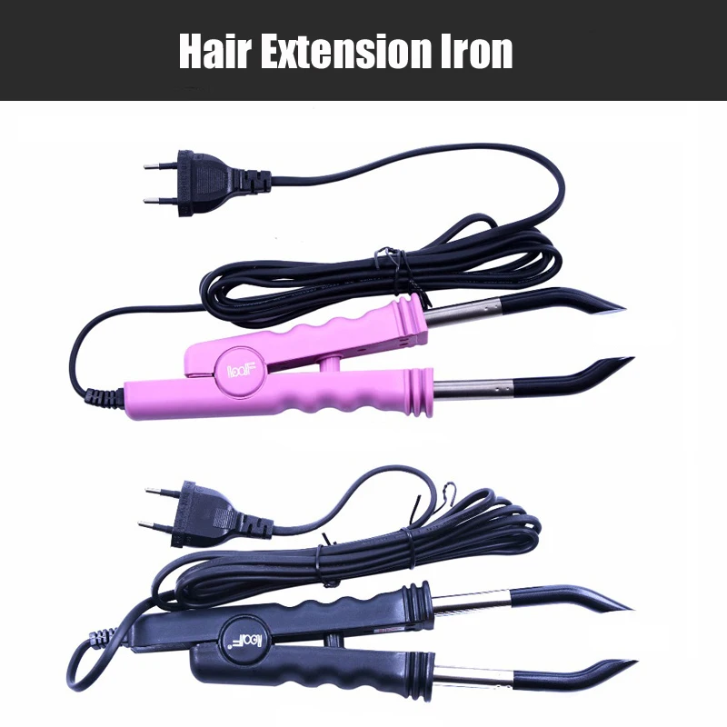 Professional Heat Constant FLAT PLATE Fusion Hair Extension Iron Keratin Bonding Salon Tool Heat Iron Wand