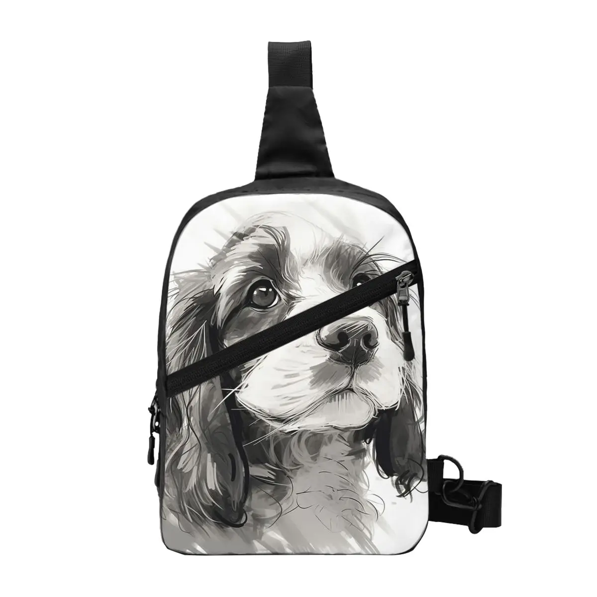 Кокер-спаниель цуценя митенсная нагрудная сумка с сахарным покрытием мужской