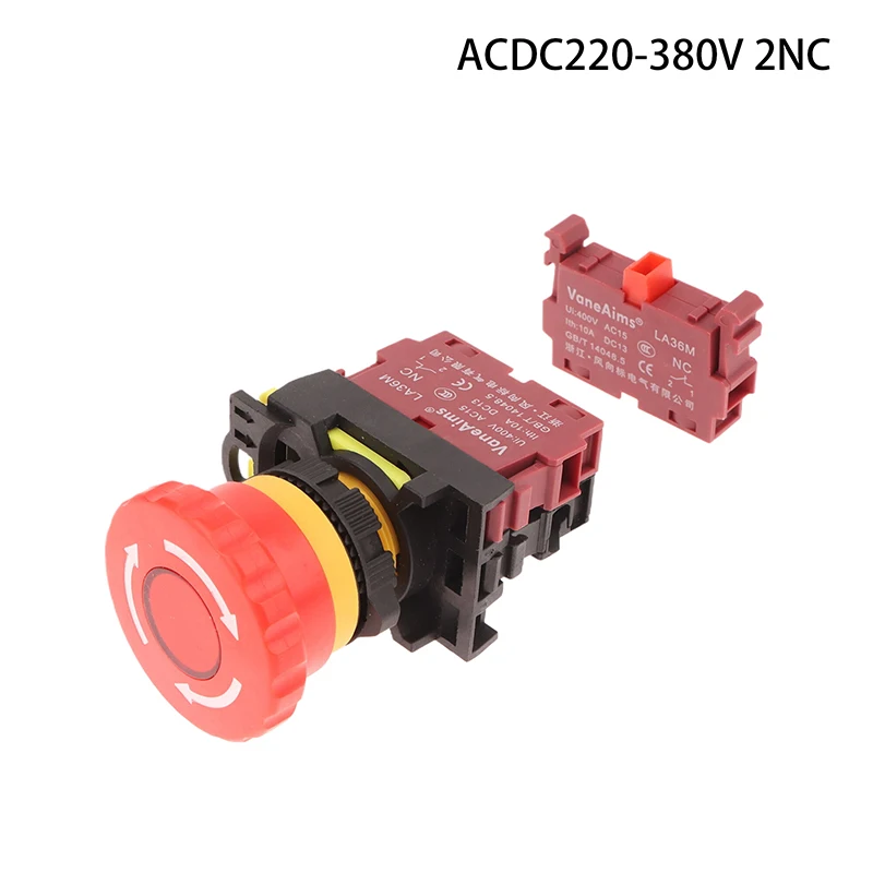 

Пластиковая кнопка аварийной остановки HELTC LA36M 22 мм