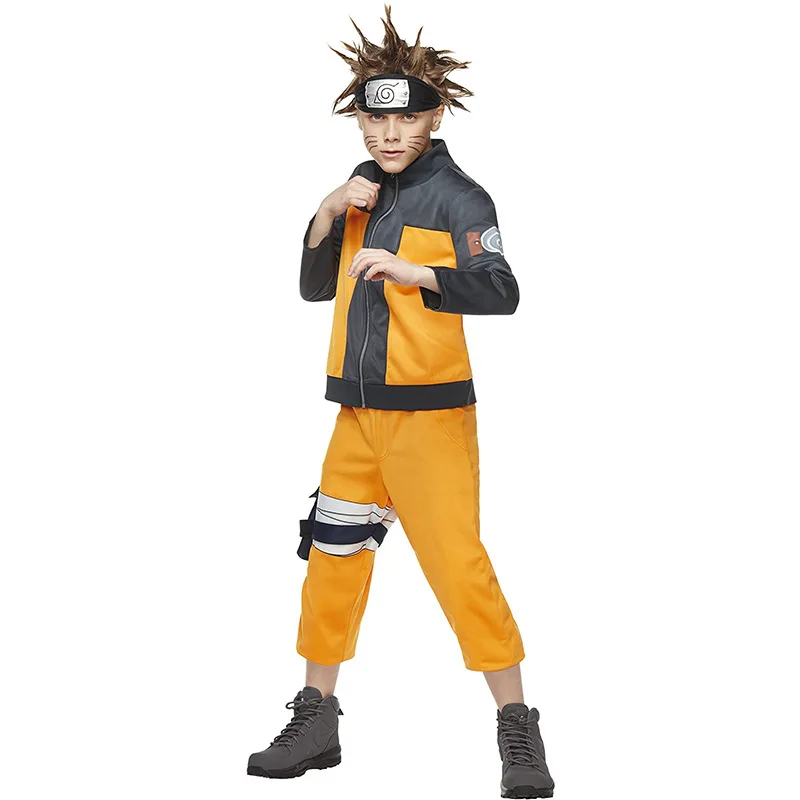 

The Ultimate Ninja Kids Costume Boys Anime Cosplay Halloween Party Outfit Clothes Ninja Headbands