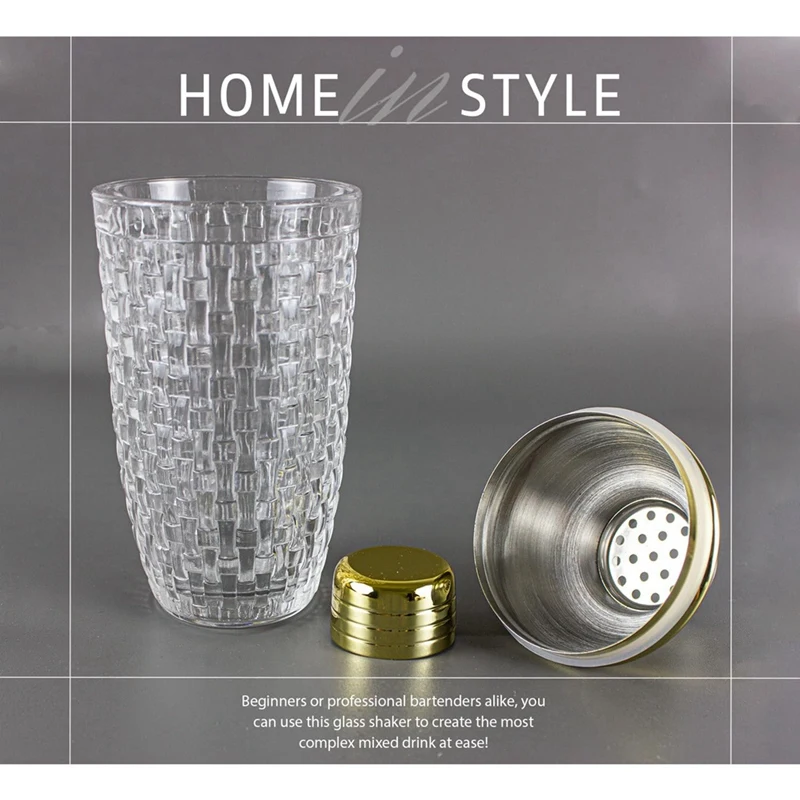 Шейкер стеклянный для коктейлей шейкеры напитков и 13 унций
