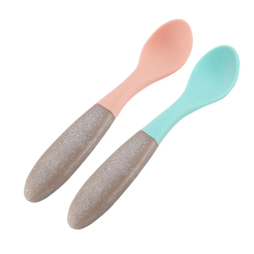 

Baby Silicone Soft Spoon Training Feeding Spoons for Children kids Infants Temperature Sensing